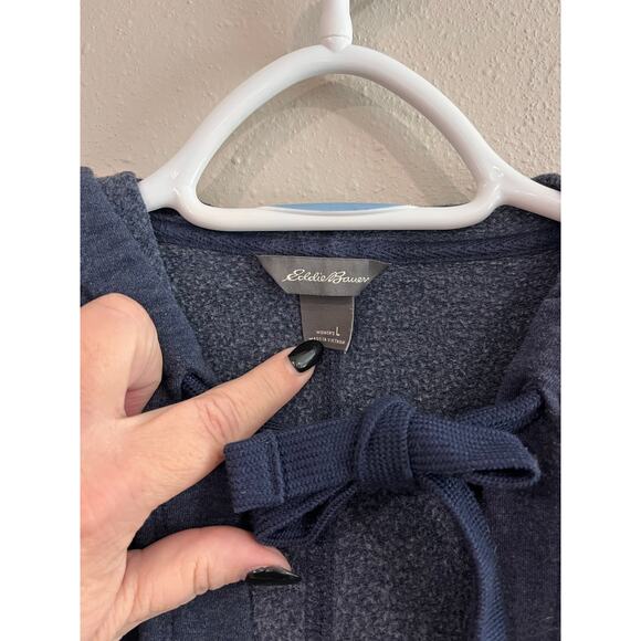 Eddie Bauer Women’s Navy Blue Hoodie Jacket – Size Large - Picture 5 of 11